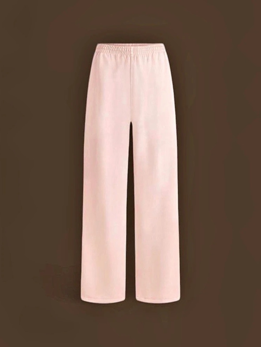 NWT SKIMS Cotton Fleece Classic Straight Leg Pant Fawn